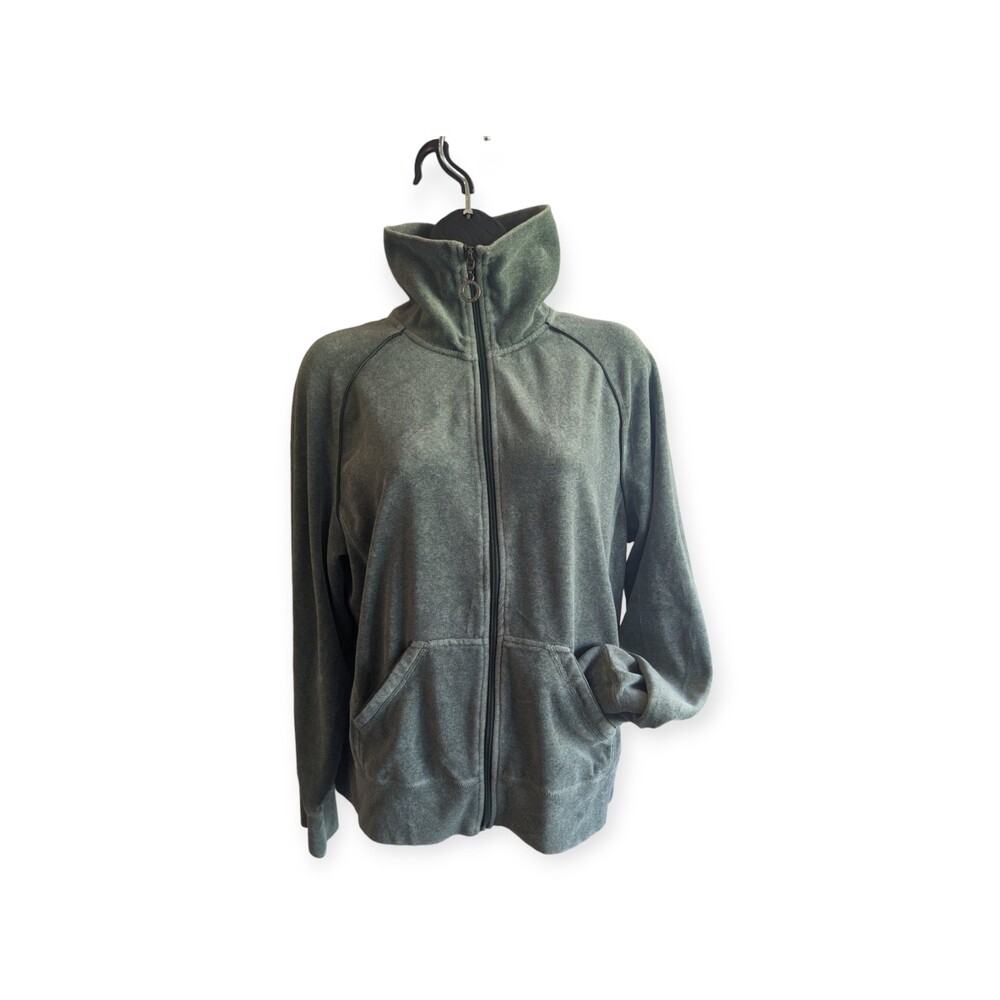 Women's Sport Jacket by Everlast Ladies Large Green Heather Long Sleeve